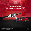 (Pre-Order) 1/64 Time Micro TM800208-2 Mitsubishi Lancer Evolution 9 FNF Red w/ Container & Figurine