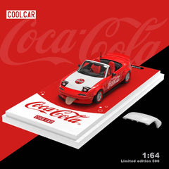 (Pre-Order) 1/64 Cool Car CC646909 Eunos Roadster Coke Red/ White