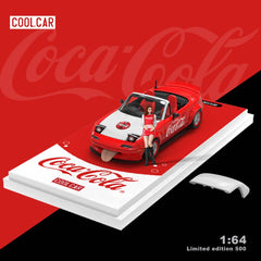 (Pre-Order) 1/64 Cool Car CC646909-1 Eunos Roadster Coke Red/ White w/ Figurine