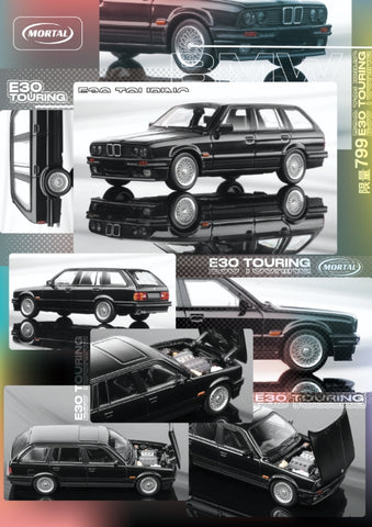 (Pre-Order) 1/64 Mortal MBE30BK BMW M3 E30 Touring Pearl Black LHD