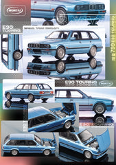 (Pre-Order) 1/64 Mortal MBE30BL BMW M3 E30 Touring Pearl Blue LHD