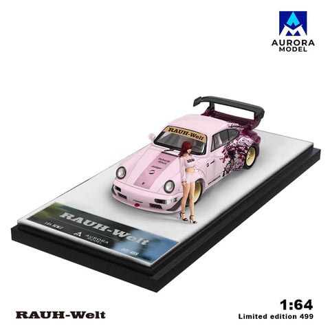 (Pre-Order) 1/64 Aurora Model AMP964PDF RWB 964 Pink Dragon LHD w/ Figurine