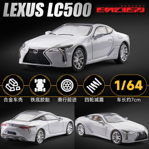 (Pre-Order) 1/64 Enchery ELLC500W Lexus LC500 Metallic White LHD