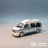 1/64 GOC GOCGMCSWBL GMC Savana White w/ Blue Stripes LHD