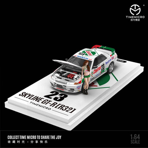 (Pre-Order) 1/64 Time Micro TM644139-1 Nissan Skyline GT-R R32 Castrol #23 w/ Figurine (Copy)