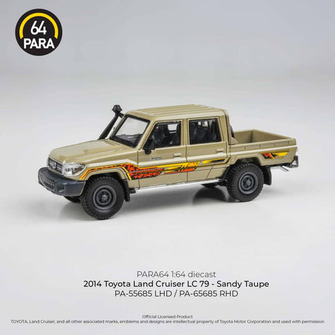 (Pre-Order) 1/64 PARA64 PA-65685 Toyota Land Cruiser LC79 2014 Sandy Taupe RHD