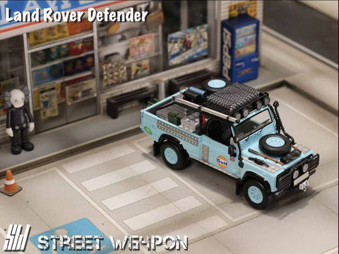(Pre-Order) 1/64 Street Weapon SWLRD90G Land Rover Defender 90 Pick Up Gulf