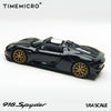 1/64 Time Micro TM643528 Porsche 918 Spyder Black LHD
