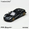 1/64 Time Micro TM643528 Porsche 918 Spyder Black LHD