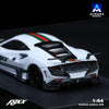 (Pre-Order) 1/64 Aurora Model AMFF8WGR Mansory F8XX White w/ Green & Red Stripes LHD