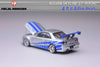 (Pre-Order) 1/64 Focal Horizon FHNSR34SB Nissan Skyline GT-R R34 FNF Silver/ Blue