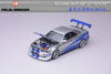 (Pre-Order) 1/64 Focal Horizon FHNSR34SB Nissan Skyline GT-R R34 FNF Silver/ Blue