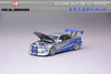 (Pre-Order) 1/64 Focal Horizon FHNSR34SB Nissan Skyline GT-R R34 FNF Silver/ Blue