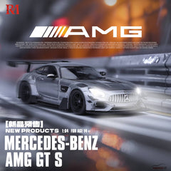 1/64 Rhino Model RMMAGTSG Mercedes-AMG GT C190 Silver Grey LHD