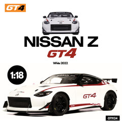 (Pre-Order) 1/18 OttOmobile OT1124 Nissan Z GT4 2022 White