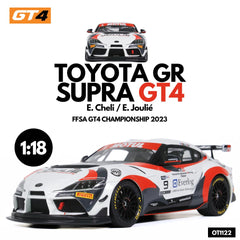 (Pre-Order) 1/18 OttOmobile OT1122 Toyota GR Supra GT4 FFSA GT4 Championship 2023 E. Cheli/ E. Joulie