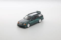 (Pre-Order) 1/64 Mortal MMBES124G Mercedes-Benz E-Class S124 Estate T Modell Evo2 Pearl Green LHD