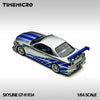 (Pre-Order) 1/64 Time Micro TM800502 Nissan Skyline GT-R R34 FNF Silver/ Blue