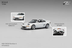 (Pre-Order) 1/64 Micro Turbo MT6402C2 Toyota MR2 SW20 Revision 4 Metallic White