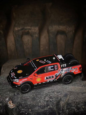 (Pre-Order) 1/64 MK Miniatures MKMFRRRB#773 Ford Ranger Raptor Red/ Black #773 LHD