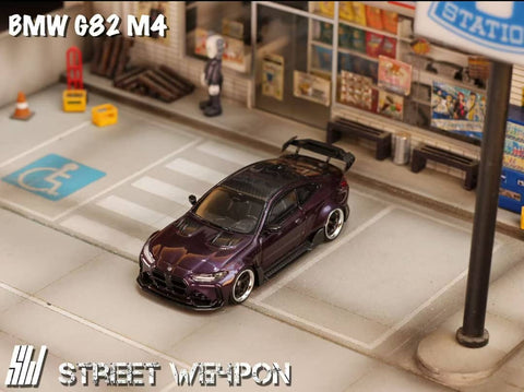 (Pre-Order) 1/64 Street Weapon SWBM4P Adro Body Kit M4 G82 Midnight Purple LHD