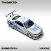 (Pre-Order) 1/64 Time Micro TM800503 Nissan Skyline GT-R R34 Nightingale White/ Blue