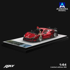 (Pre-Order) 1/64 Aurora Model AMFF8HAR Mansory F8XX HAR Red LHD