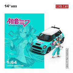 (Pre-Order) 1/64 Cool Car CC643642-1 Mini Cooper Hatsune Miku w/ Figurine