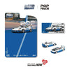 (Pre-Order) 1/64 Pop Race PRE021 Mazda RX-7 FD3S Re-Amemiya White/ Blue