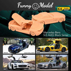 (Pre-Order) 1/64 Funny Model FMMBSLSDB Mercedes-Benz SLS AMG Black Series Dark Blue LHD