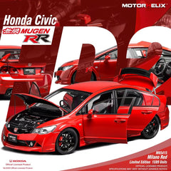 (Pre-Order) 1/18 Motorhelix M85415 Honda Civic Type-R FD2 Mugen RR Milano Red