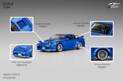 (Pre-Order) 1/64 Micro Turbo MT6407B3 Nissan S13 Silvia 180SX Type X RSP13 Metallic Blue