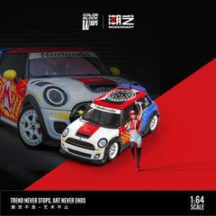 (Pre-Order) 1/64 ModernArt MD643645-1 Mini Cooper Super Mario w/ Figurine