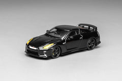 (Pre-Order) 1/64 Motorhelix M63517 Nissan GT-R (R35) Black w/ Customized Headlights