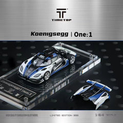 (Pre-Order) 1/64 Time Top TT644816 Koenigsegg One:1 Police LHD