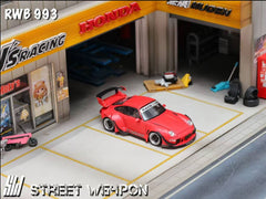 (Pre-Order) 1/64 Street Weapon SWP993GTMR RWB 993 GT Wing Naginata Matt Red LHD