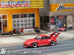 (Pre-Order) 1/64 Street Weapon SWP993HWMR RWB 993 High Wing Naginata Matt Red LHD
