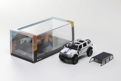 (Pre-Order) 1/64 Shadow Pro 523 Ford Bronco White w/ Blue Stripes LHD