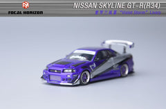 (Pre-Order) 1/64 Focal Horizon FHNSR34VS Nissan Skyline GT-R R34 Violet Storm