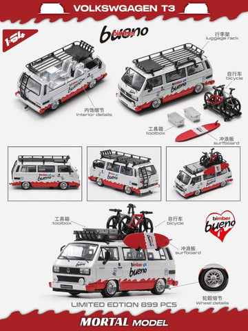 1/64 Mortal MVWT3B Volkswagen T3 Bueno LHD w/ Accessories