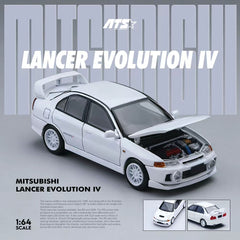 (Pre-Order) 1/64 ATS Models ATS881001 Mitsubishi Lancer Evolution 4 White