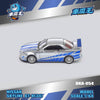 (Pre-Order) 1/64 Demon King Auto DKA-054 Nissan Skyline GT-R R34 Z-Tune Silver w/ Blue Stripes