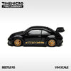 (Pre-Order) 1/64 Time Micro TM647903 Volkswagen Beetle RS Black w/ Gold Wheels LHD