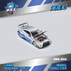 (Pre-Order) 1/64 Demon King Auto DKA-055 Nissan GT-R R35 Silver w/ Blue Stripes