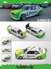(Pre-Order) 1/64 Moke MBE30W6 BMW M3 E30 Watson's #6 LHD
