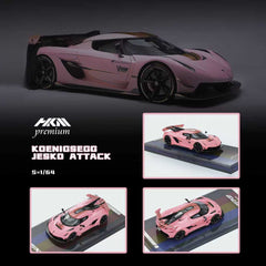 (Pre-Order) 1/64 HKM HKMKJP Koenigsegg Jesko Attack Pink LHD