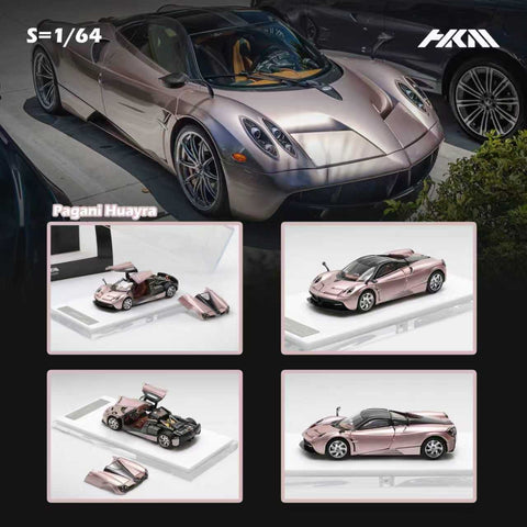 (Pre-Order) 1/64 HKM HKMPHRG Pagani Huayra Coupe 2014 Rose Gold LHD
