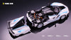 (Pre-Order) 1/64 Little Toys LTFFXXKWBL Ferrari FXX-K Evo White w/ Blue Stripes LHD