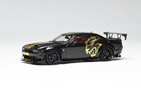 (Pre-Order) 1/64 Stance Hunters SHDCHMBK Dodge Challenger SRT Hellcat Midnight Matt Black