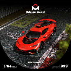 (Pre-Order) 1/64 Original Model OM646409 Mercedes-AMG One Rock Red